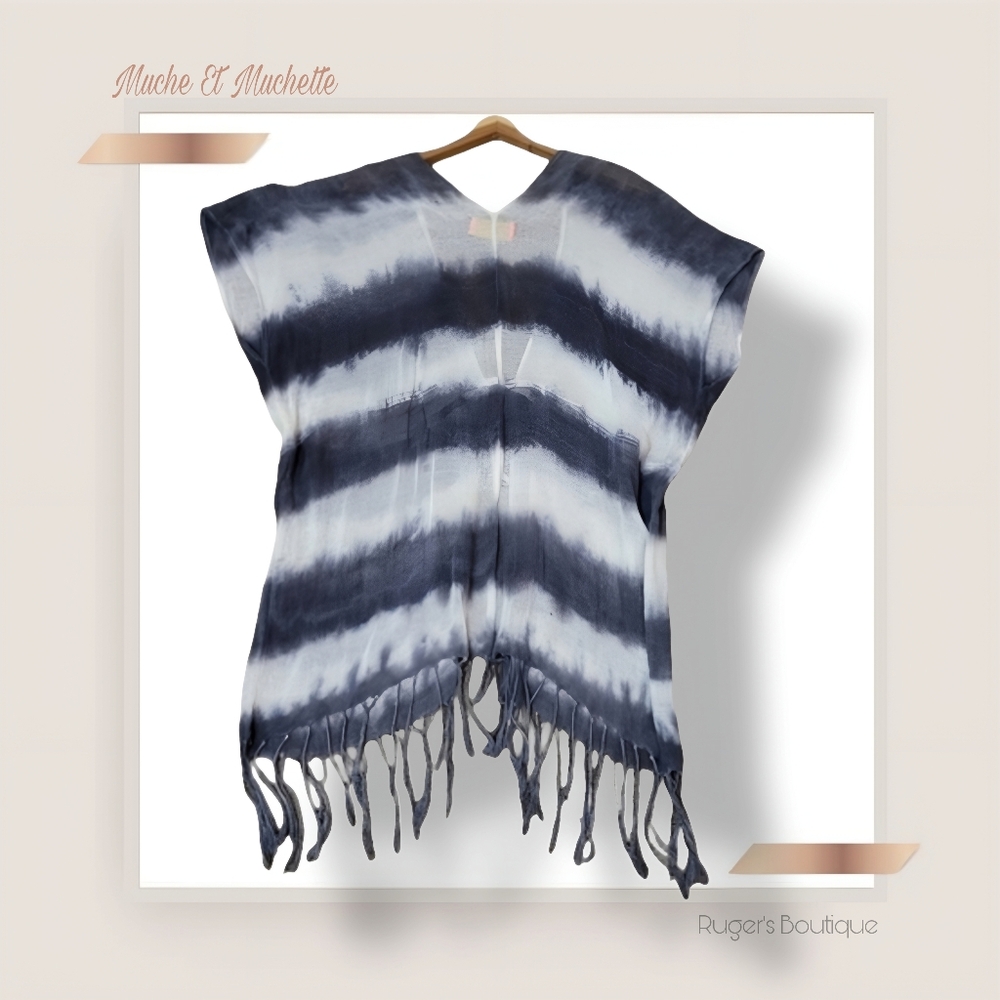 ๐ฟMuche Et Muchette Women's Boho Fringe Coverup - Picture 2 of 14
